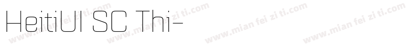 HeitiUI SC Thi字体转换